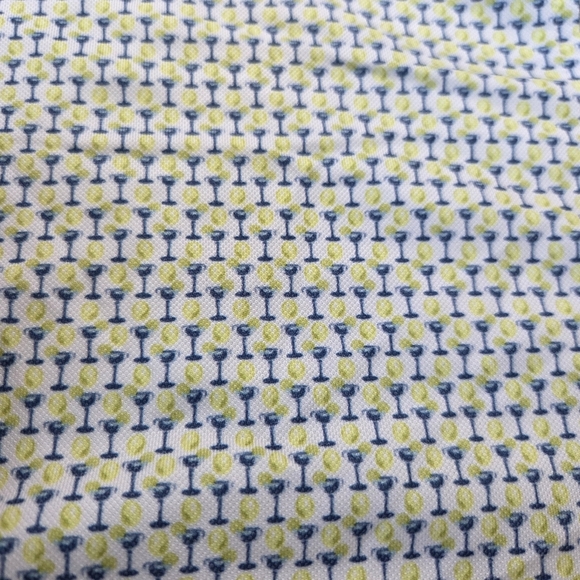 Walter Hagen Men's Clubhouse 19th Hole Polo Shirt Small White Lime Golf New - Picture 4 of 11